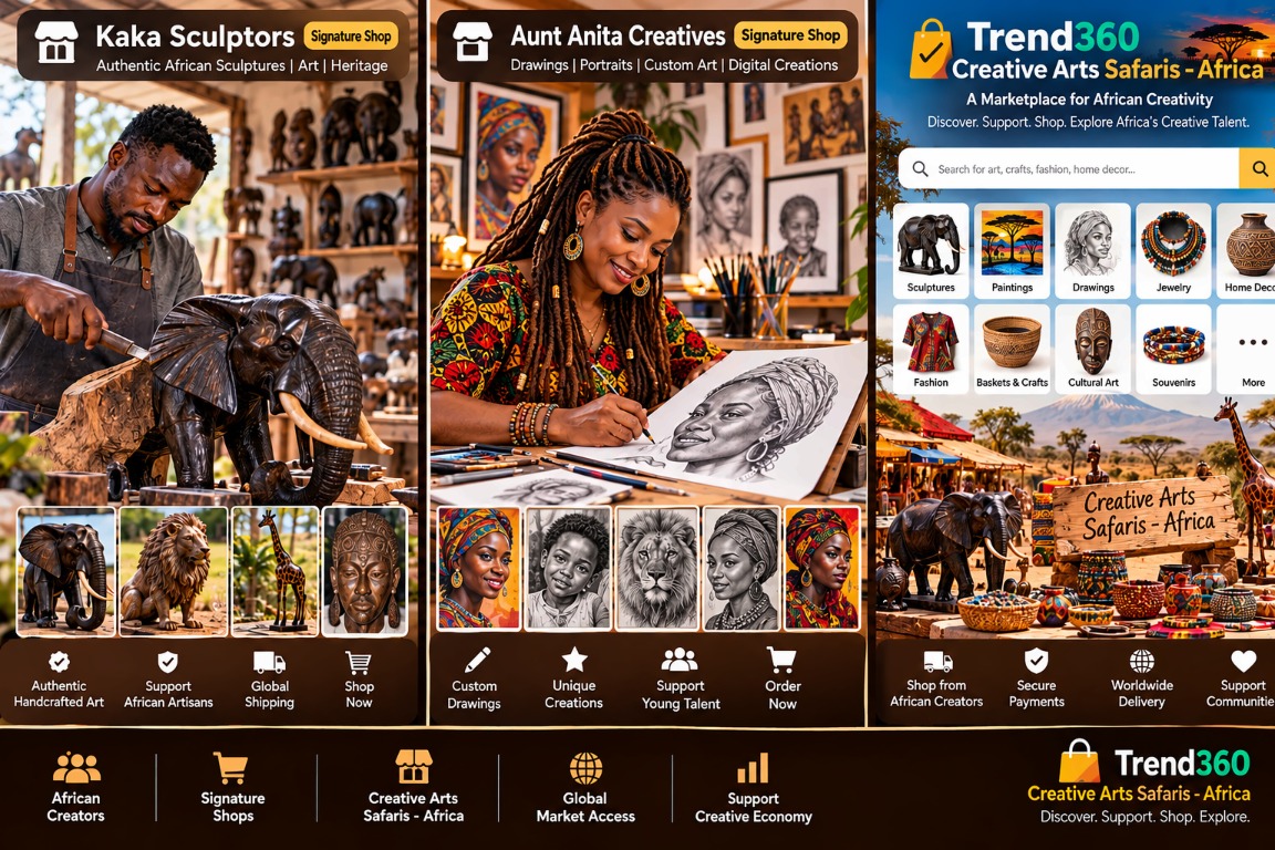 African artists and makers selling their work through Trend360